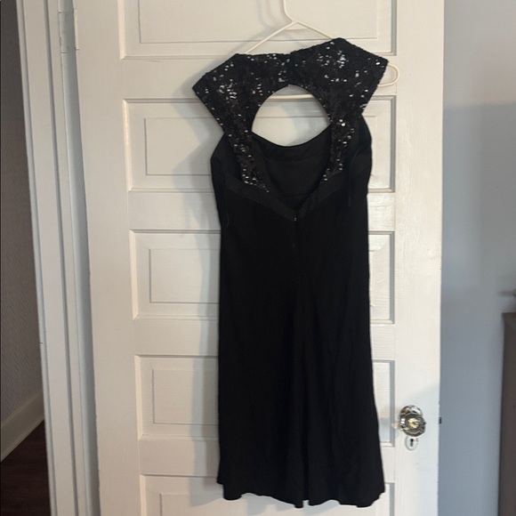 Badgley Mischika Elegant Black Dress with Sequin Details - Picture 5 of 8